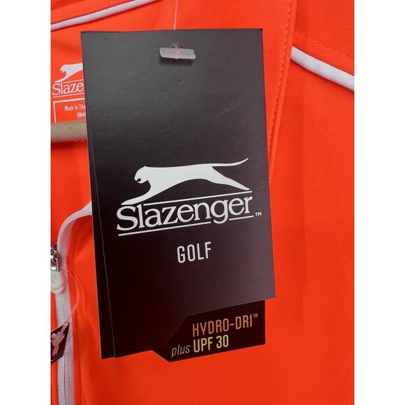 Slazenger Neon Orange Hydro Dri UPF 30 Golf Polo Women’s XL NWT - Picture 6 of 7